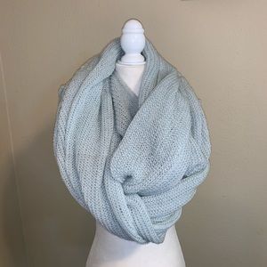 Baby Blue Knit Blanket Scarf